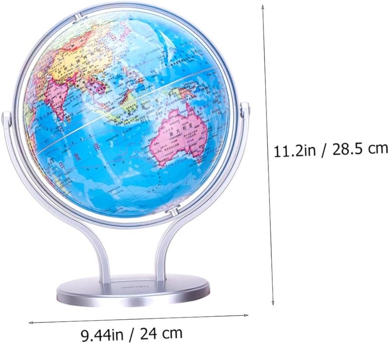 كرة العالم التعليمية مع الحامل - خريطة جغرافية سياسية لدراسة الكبار - Image 2